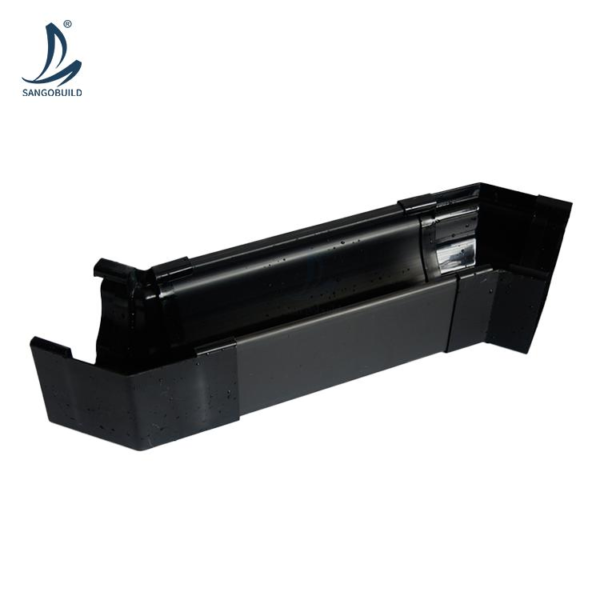 Colorful White Brown Black PVC Rain Gutter Square Downpipes Rain Pipe