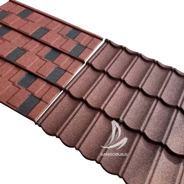 Cool Roof Materials Philippines New Building Rooftop Black Red Green Stone Coated Metal Roofing Sheets