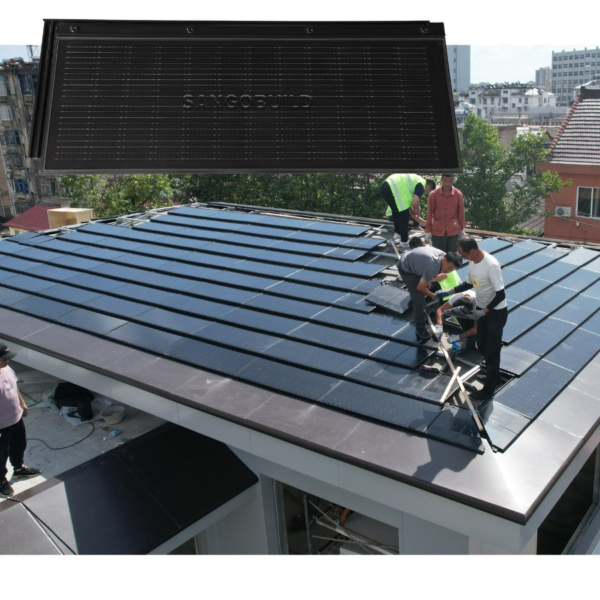 Cost-Effective Solar Roof Tile Waterproof Photovoltaic Building Material Transparent Solar Panel