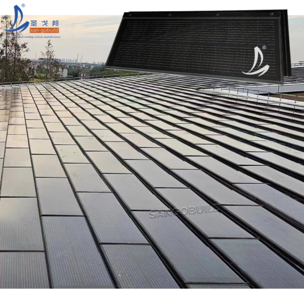 Cost-Effective Solar Roof Tile Waterproof Photovoltaic Building Material Transparent Solar Panel