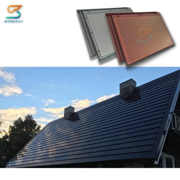 Cost Energy Efficient Solar Roof System Europe BIPV Solar Tiles Price