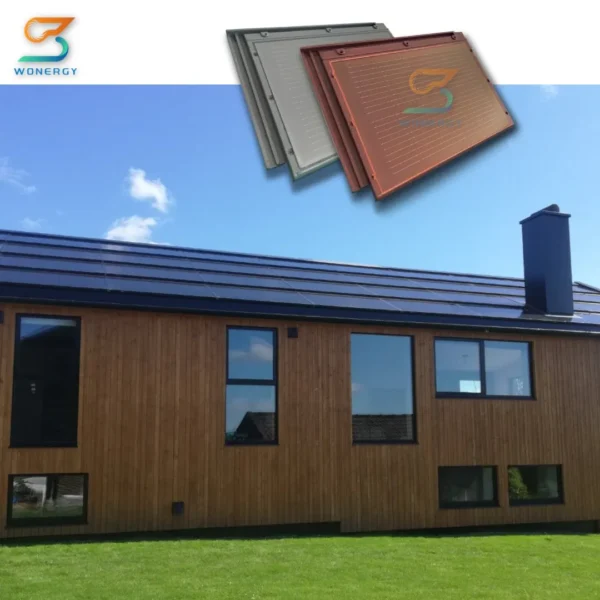 Cost Energy Efficient Solar Roof System Europe BIPV Solar Tiles Price