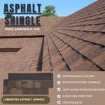 Customize Colors Asphalt Shingles Roofing Covers Waterproof Algae Resistant Asphalt Shingle