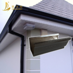 Customized Roofing Material Modern Pipe Clip Outdoor Drainage System Aluminum Rain Gutter