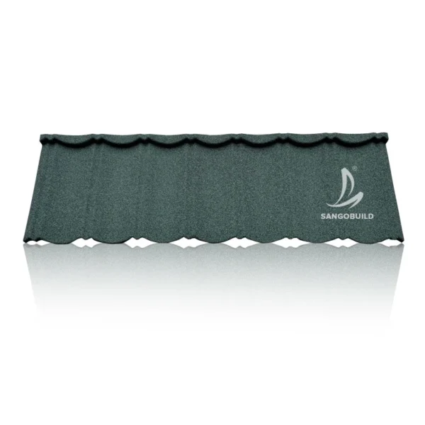Dark Blue Green Color Stone Granules Coated Metal Roofing Sheets Roof Sandwich Panel for House Roof Plan