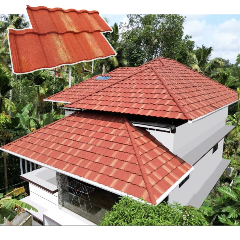 Decorative Aluminum Roofing Material Eco-Friendly Roman Waterproof Stone Coated Metal Roof Tile Decorative Aluminum Roofing Material Eco-Friendly Roman Waterproof Stone Coated Metal Roof Tile