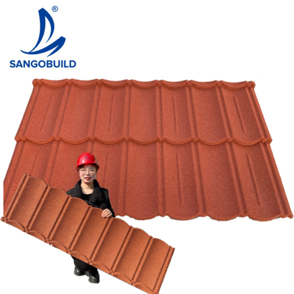 Decorative Roofing Materials Aluminum Stone Coated Metal Roof Tile Steel Roof