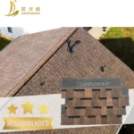 Double Layer Waterproof Roofing Material Black Architecture Asphalt Shingles Roof Tiles