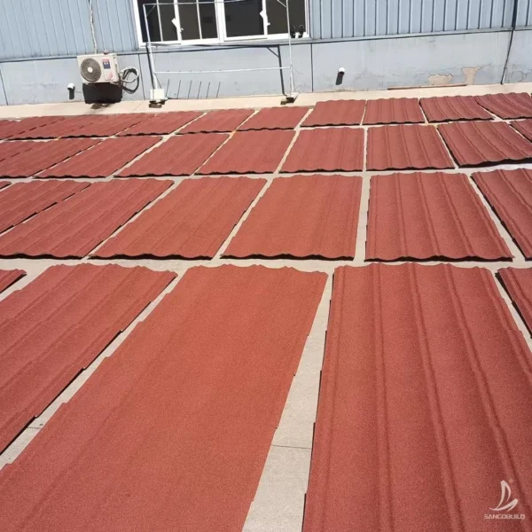 Durable Long Lasting Stone Coated Roof Tiles with 50 Year Warranty
