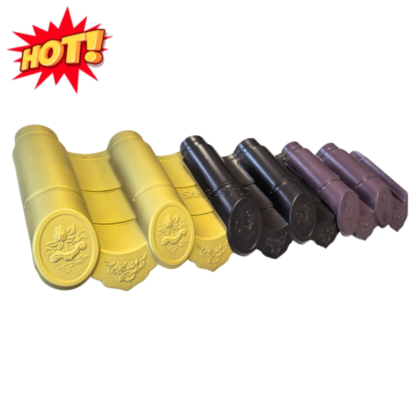 Easy-Installation Chinese Roofing Material Traditional Roofing Shingle Polymer Japanese Ceramic Roof Tile