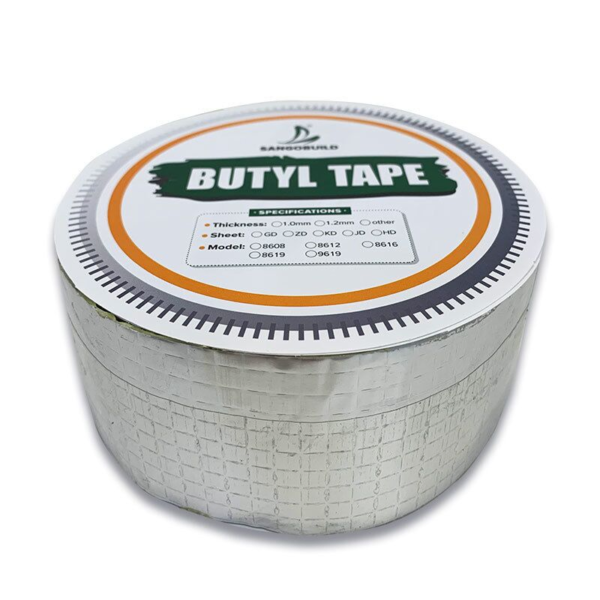 Eco-Friendly Aluminum Reinforced Foil Butyl Tape Waterproof Membrane