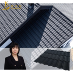 Eco-Friendly Green Construction Materials Waterproof Gray Black Stone Coated Metal Roof Tile