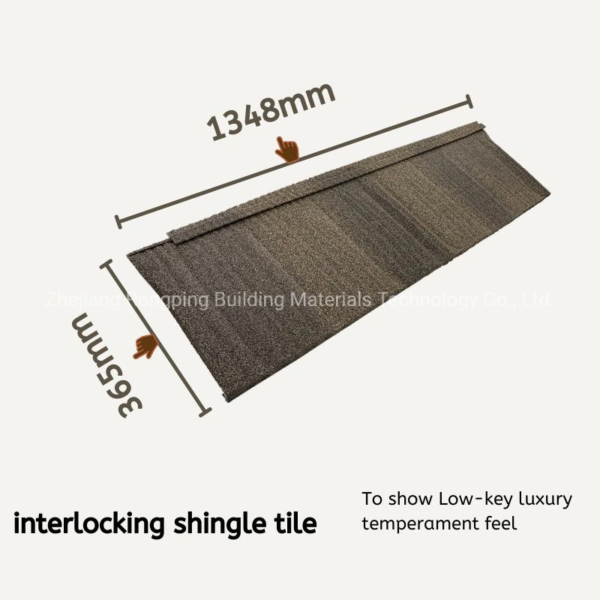 Eco-Friendly Roofing Materials 10% off Harvey Interlock Stone Coated Metal Roof Tile Hot Sales in USA Canada