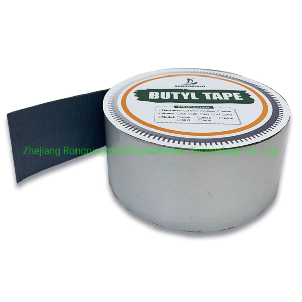 Eco-Friendly Roofing Materials Waterproof Membrane Stop Leak Flashing Tape for Roof Repair Aluminum Foil Butyl Tape