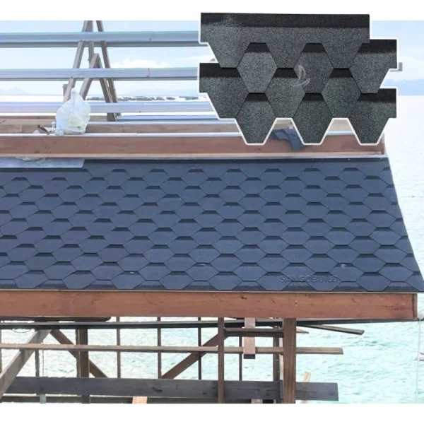 Economic Architectural Roofing Materials Chinese Hotel Roof Tiles Mosaic Asphalt Roofing Shingles
