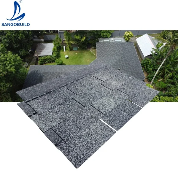 Economic Roof Tiles Laminated Double Layer Asphalt Shingle for Indonesia Malaysia Thailand