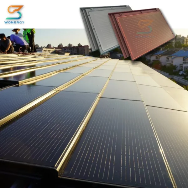 Economical Tuile Solaire Solar Roof Tiles Photovoltaic System Solar Roof Tiles