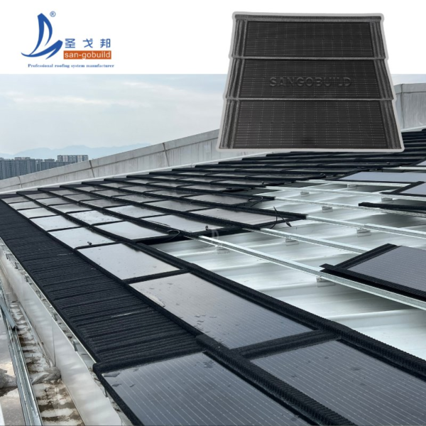 Energy Efficient Transparent Solar Panel Green Building BIPV Photovoltaic Solar Roof Tile