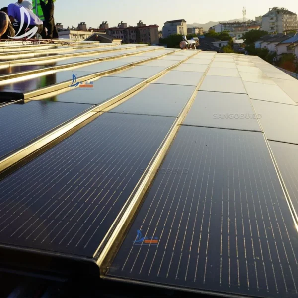 Energy Saving Home PV Solar Panel System Power Generation Sustainability Photovoltaic Solar Roof Tile