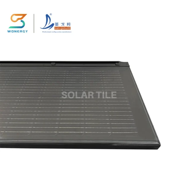 Europe Residential BIPV Solar Module Integrated & Roof Tile 2 in 1 Solar Roof Tiles Solar Panel