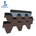 Factory Direct Roofing Shingles Hexagonal Asphalt Bitumen Tile Shingle Mosaic
