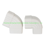 Factory Direct Sell 5.2ich and 7 Inch White/ Black/ Brown PVC Rain Gutter Downspout Accessories