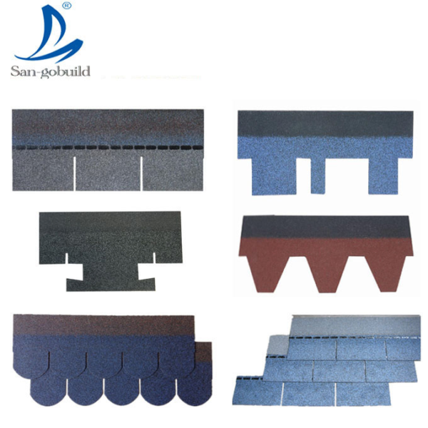 Factory Directly High Quality Asphalt Shingles Colored Glass Fiber Asphalt Roofing Shingles