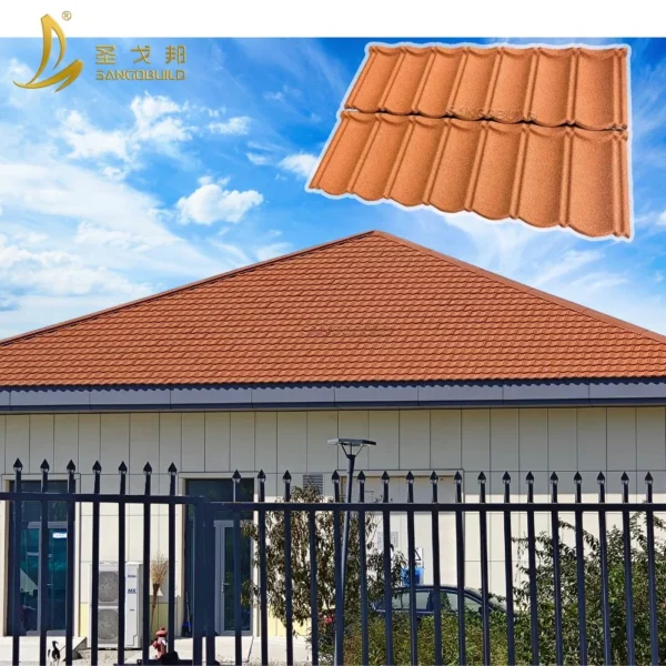 Factory Manufacturer Residential Stone Coated Metal Roof Tile Apartment Aluminum Roofing Sheet