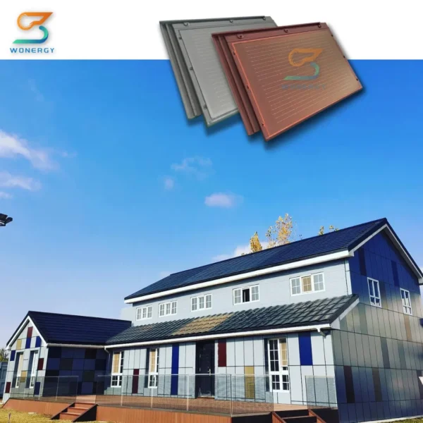 Factory Price 60 Years Lifespan Solar Cell Double Glass Solar Roof Tile