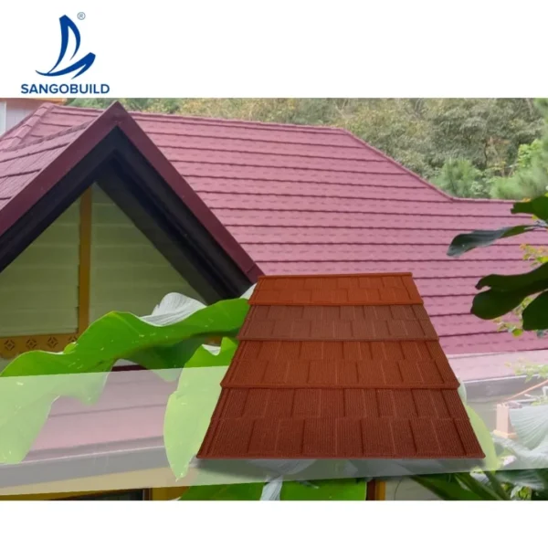 Factory Price Building Materials Colorful Stone Coated Metal Roof Tiles Shingle Tiles