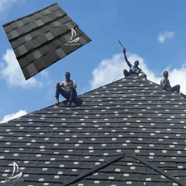 Factory Price Fade Resistant Roofing Shingles Zinc Stone Coated Metal Roof Tiles