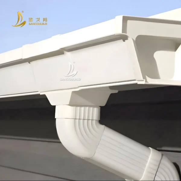 Factory Price Hot Sale Rainwater Collector System White Gutter elbow