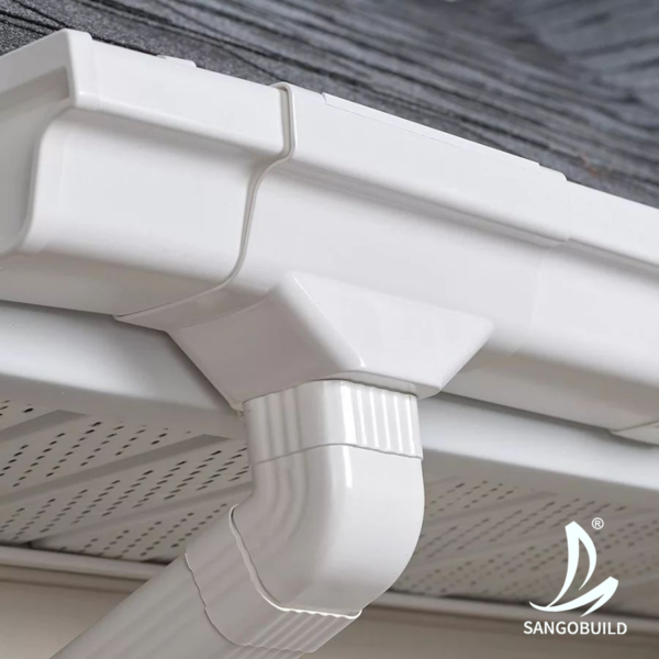 Factory Price PVC Rain Gutter Rainwater Drainage System Building Material Rain Gutter