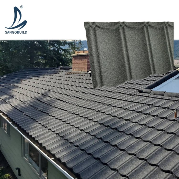 Factory Price Roofing Materials 50 Years Warranty Color Stone Metal Roof Tile