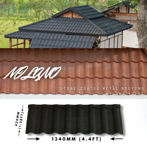 Factory Price Roofing Materials Stone Coated Roof Metal Tile with High Arch