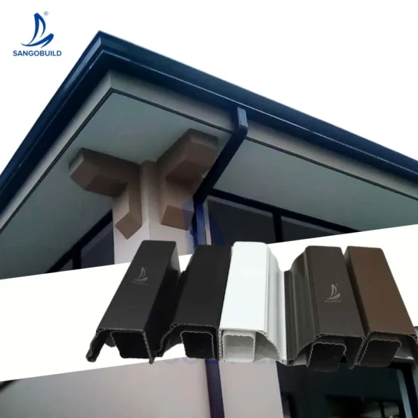 Factory PVC Water Collector Rain Gutter Roofing Sheets with High Quality Accessories