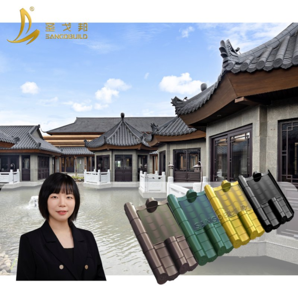 Factory Sale BIPV Traditional Bamboo Solar Roofing Sheet Photovoltaic Solar Roof Tile