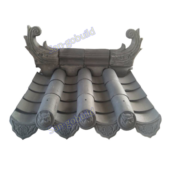 Factory Sale Plastic ASA Synthetic Classical Resin Traditional Chinese Roof Tiles