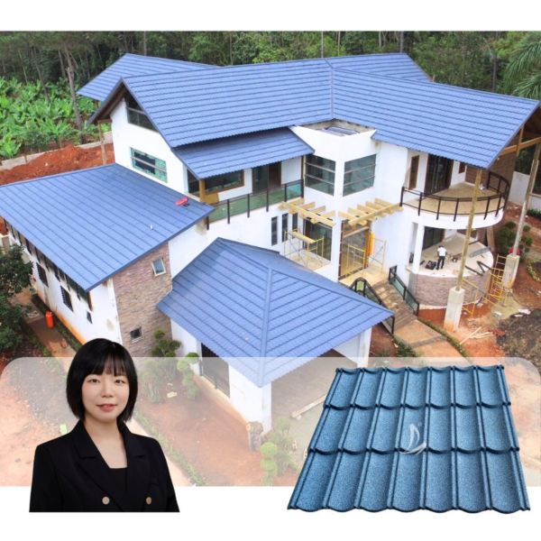 Fast-Shipping Roof Tiles Chinese Factory Construction Materials Colorful Stone Coated Roofing Sheets