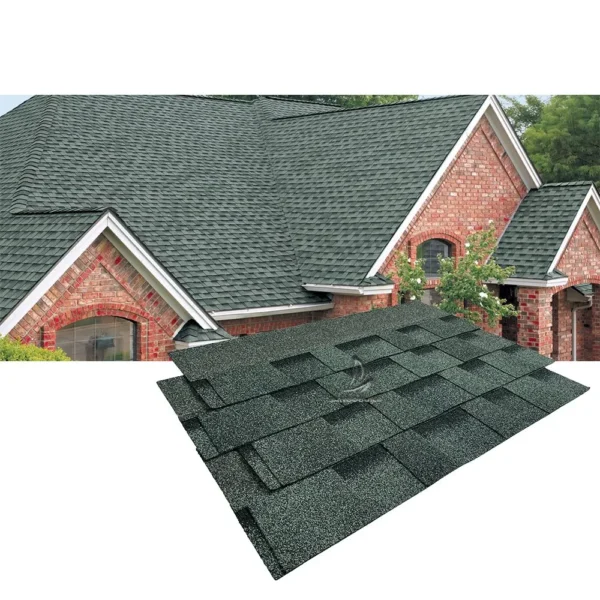 Fiberglass Roofing Materials Fish Scale Asphalt Shingle Roof Tile for Wooden Houses