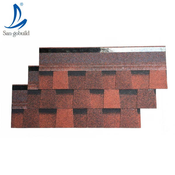 Fire Proof Roofing Material Color Stone Chips Coated Asphalt Shingles Laminated Roof Tiles