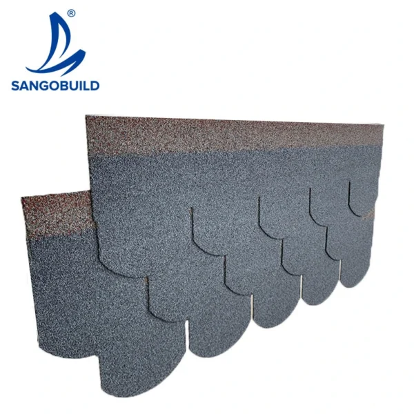 Fish Scale Asphalt Roofing Shingles Cheap Colorful Asphalt Roofing Shingles Tile Shingles Roofing Sheet for Prefab House Construction