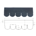 Fish-Scale Shape Roof Tile Fiberglass Architectural Asphalt Roofing Shingle with Certification