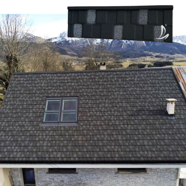 Free Sample Affordable Shingle Stone Coated Steel Metal Roof Tile Roof Accessories