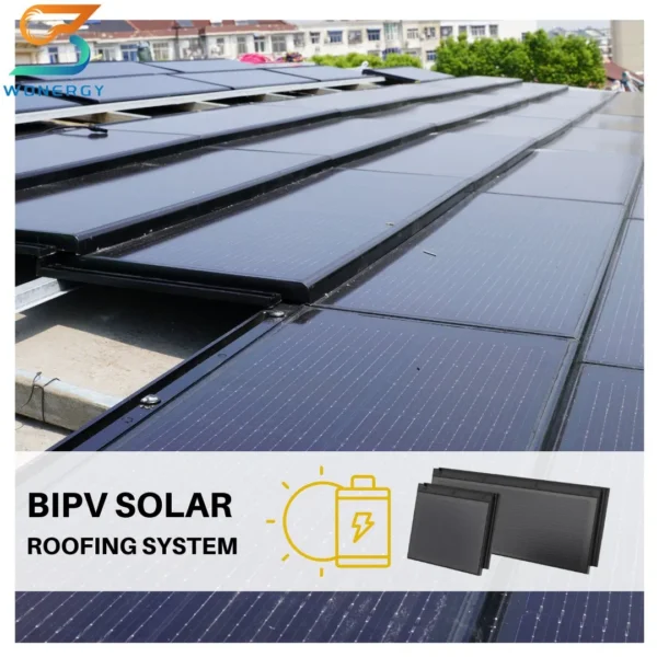 Full System Solar 10kw 20kw 30kw House Energy Rooftop Plan Solar Tile with Battery and Inverter Solar Shingle Roof Tiles Photovoltaic