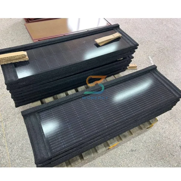 Germany Energy Saving Solar BIPV Greenhouse Glass Panels Rooftop Solar Roof Tiles