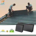 Germany Solar Panel Roof Tile Integrated 35W Double Glass Black Solar Roof Tiles for Berlin Market