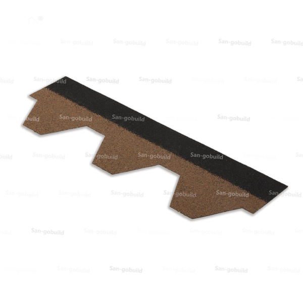 Ghana Bitumen Roof Tile Desert Tan/Blue/Red/Coffee Brown Color Hexagonal Roofing Shingles