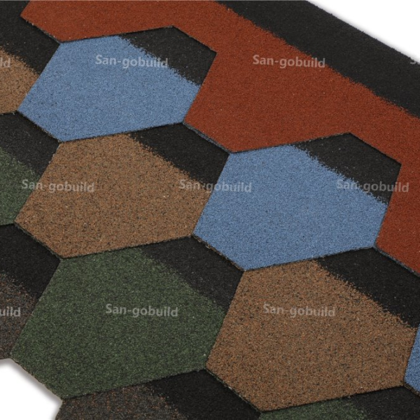 Goethe Style Roofing Tile Color Sands Covering Fiberglass Asphalt Shingle Roofs