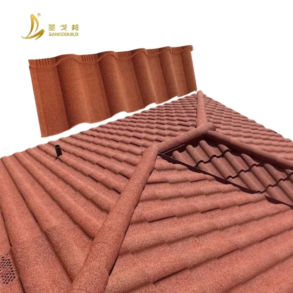 Golan Style Roof Sheet Alu-Zinc Galvalume Shingle Roof Stone Coated Roofing Tile